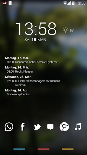 Simple Calendar Widget - Image screenshot of android app