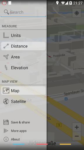 Maps Measure - Image screenshot of android app
