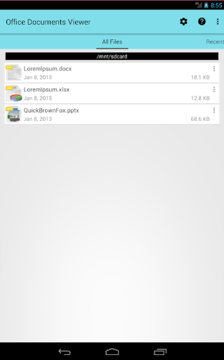 Office Documents Viewer - عکس برنامه موبایلی اندروید
