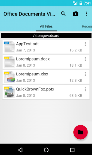 Office Documents Viewer - Image screenshot of android app