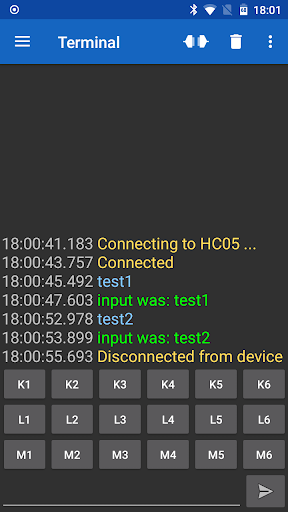 Serial Bluetooth Terminal - Image screenshot of android app