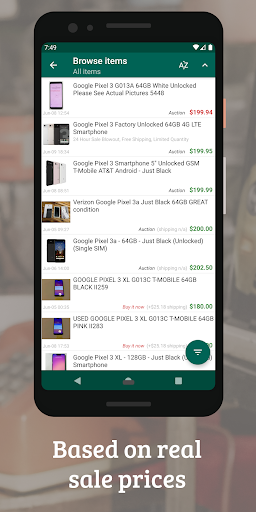 What's it worth on eBay? - Image screenshot of android app