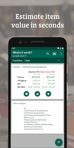 What's it worth on eBay? - Image screenshot of android app