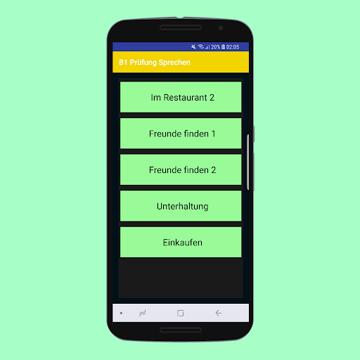 B1 Prüfung Deutsch Sprechen Teil 1 - Image screenshot of android app