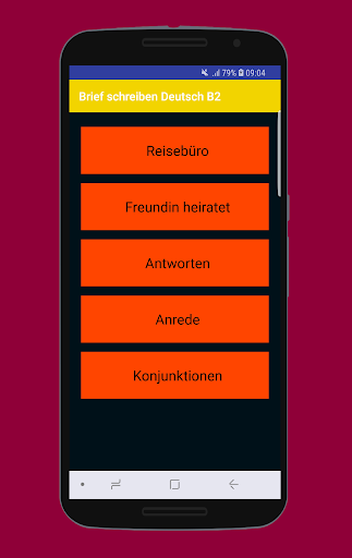 Brief schreiben Deutsch B2 - Image screenshot of android app