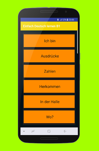 Einfach Deutsch Sprechen lernen B2 - Image screenshot of android app