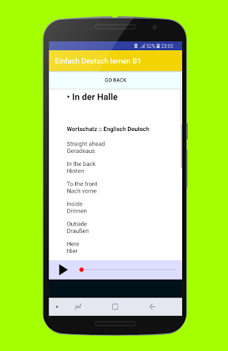 Einfach Deutsch Sprechen lernen B2 - Image screenshot of android app