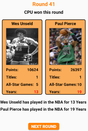 NBA Card Game - عکس بازی موبایلی اندروید