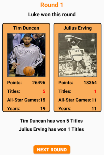 NBA Card Game - عکس بازی موبایلی اندروید