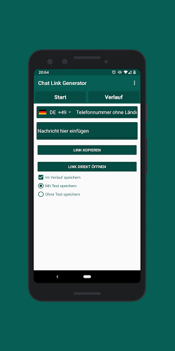 Chat Link Generator - عکس برنامه موبایلی اندروید