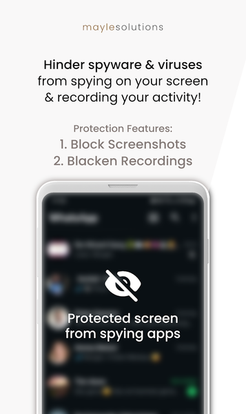 Screen Protector: Stop Spyware - عکس برنامه موبایلی اندروید