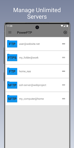 PowerFTP (FTP Client & Server) - Image screenshot of android app