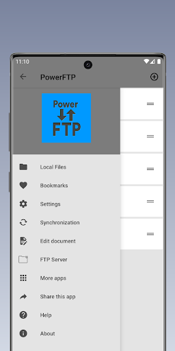 PowerFTP (FTP Client & Server) - Image screenshot of android app
