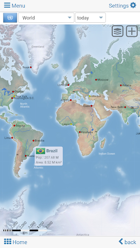 World atlas & world map MxGeo - Image screenshot of android app