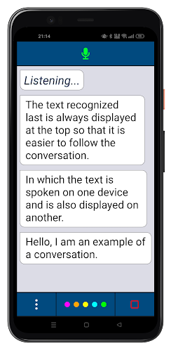 Speech to text helper for deaf - عکس برنامه موبایلی اندروید