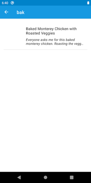 Nextcloud Cookbook - عکس برنامه موبایلی اندروید
