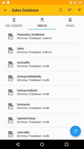 SQL Client - عکس برنامه موبایلی اندروید