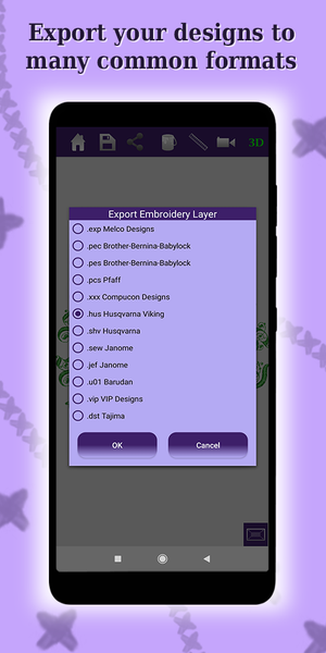 Embroidery:Stitch View&Convert - Image screenshot of android app