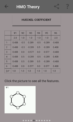 Hueckel Molecular Orbital HMO - عکس برنامه موبایلی اندروید