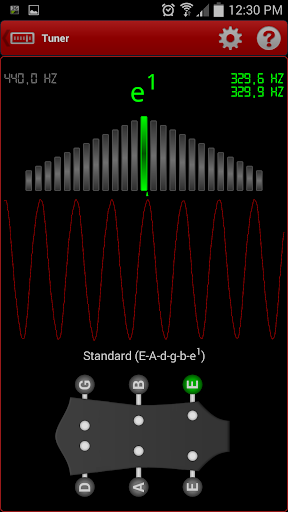 s.mart Guitar Tuner & Bass,… - Image screenshot of android app