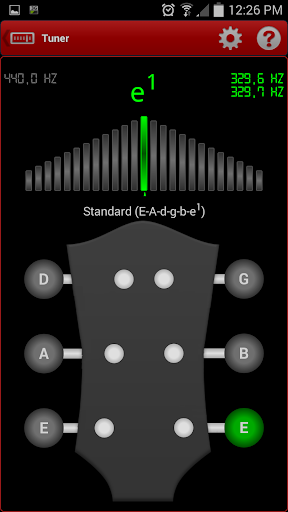 s.mart Guitar Tuner & Bass,… - Image screenshot of android app