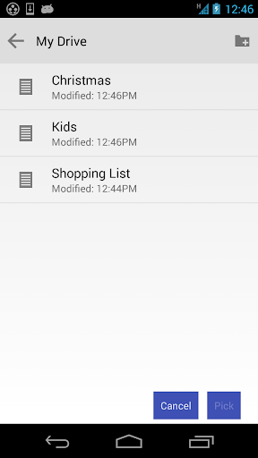 NE Google Drive - عکس برنامه موبایلی اندروید