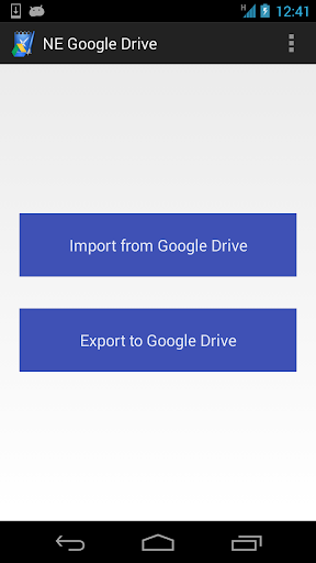 NE Google Drive - Image screenshot of android app