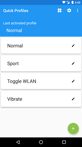 Quick Profiles - Image screenshot of android app