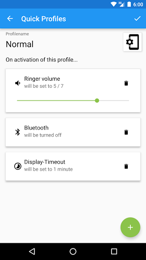 Quick Profiles - Image screenshot of android app
