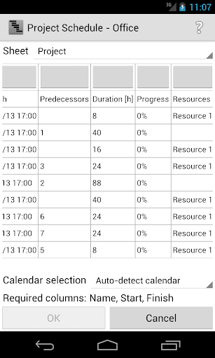 Project Schedule - Office - Image screenshot of android app