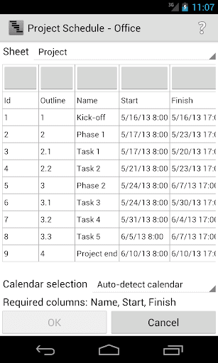 Project Schedule - Office - عکس برنامه موبایلی اندروید