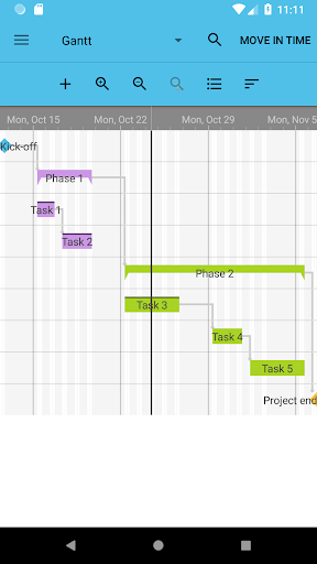 Project Schedule IAP - Image screenshot of android app