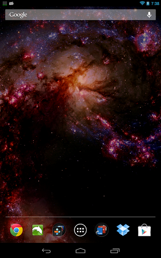 Space Galaxy Live Wallpaper - Image screenshot of android app