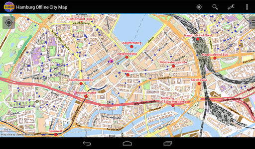 Hamburg Offline City Map - عکس برنامه موبایلی اندروید