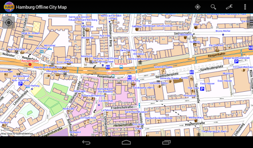 Hamburg Offline City Map - عکس برنامه موبایلی اندروید