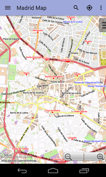 Madrid Offline City Map Lite - عکس برنامه موبایلی اندروید