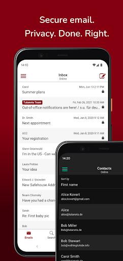Private Encrypted Email Tuta - عکس برنامه موبایلی اندروید