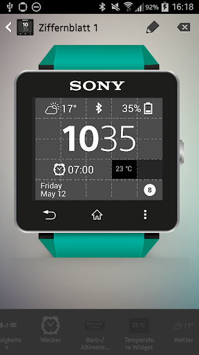 Temperature Widget Sony SW2 - Image screenshot of android app