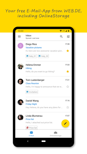 WEB.DE Mail & Cloud - Image screenshot of android app