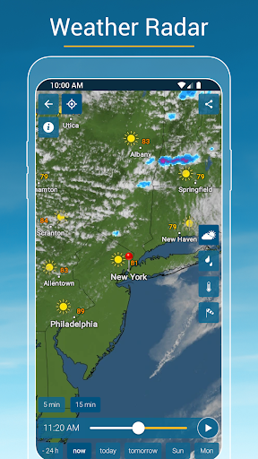 Weather & Radar - Storm radar - عکس برنامه موبایلی اندروید