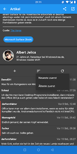 WindowsArea.de - عکس برنامه موبایلی اندروید