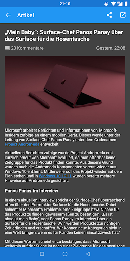 WindowsArea.de - عکس برنامه موبایلی اندروید