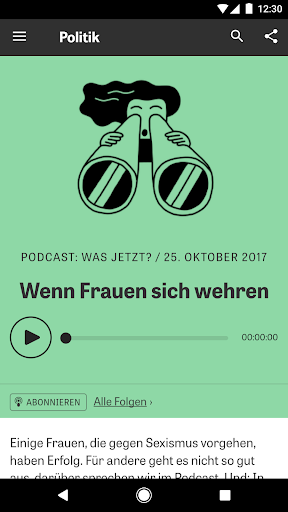 ZEIT ONLINE - Nachrichten - Image screenshot of android app