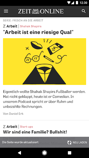 DIE ZEIT – Nachrichten - عکس برنامه موبایلی اندروید