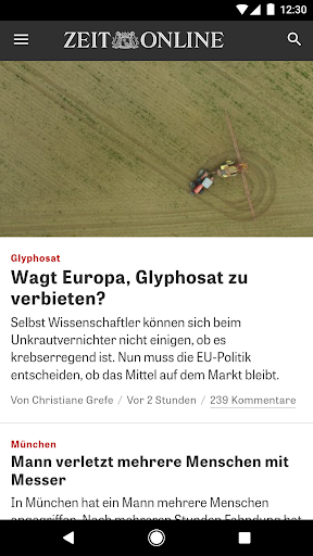 DIE ZEIT – Nachrichten - عکس برنامه موبایلی اندروید