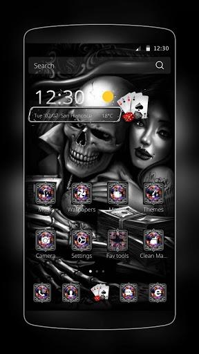 Death Girl Black Skull - Image screenshot of android app