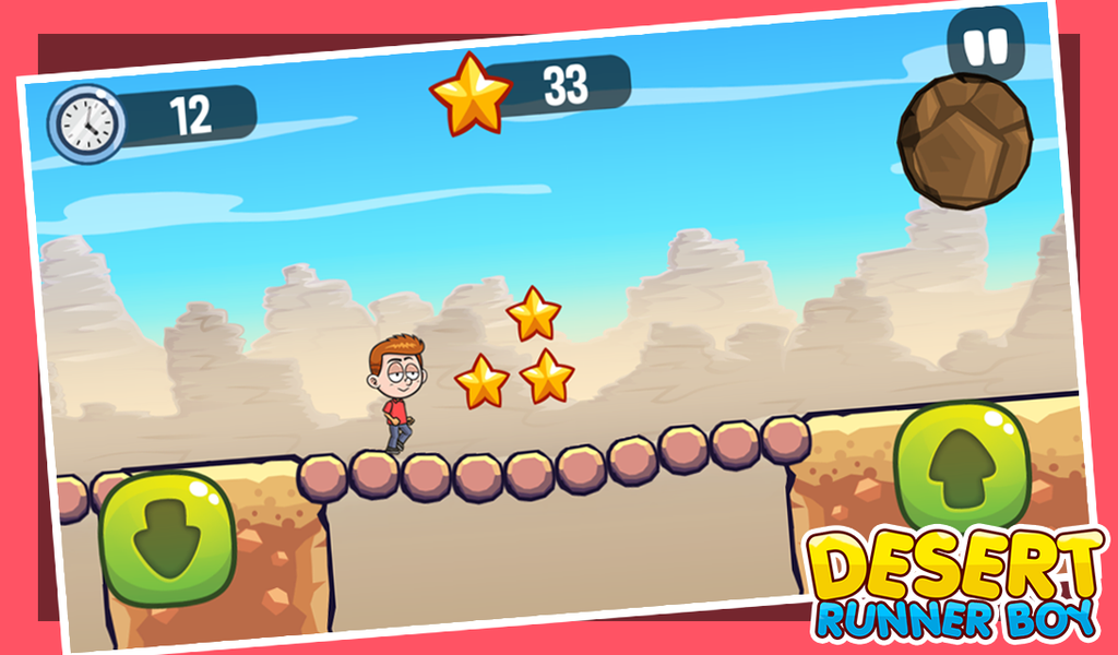 Desert Runner Boy - Gameplay image of android game