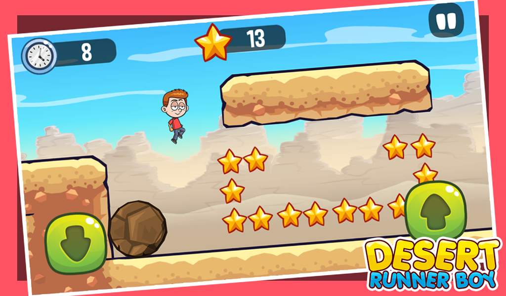 Desert Runner Boy - Gameplay image of android game