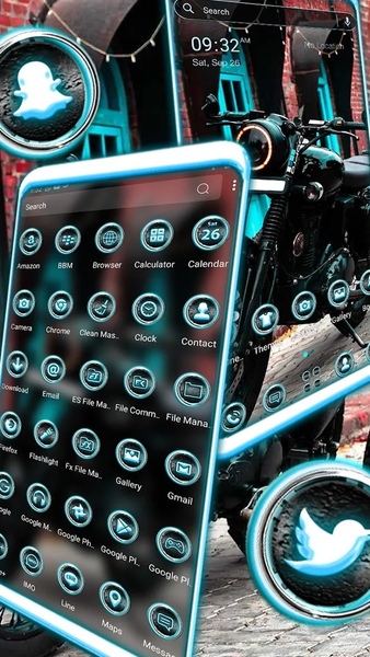 Black Bike Theme - Image screenshot of android app