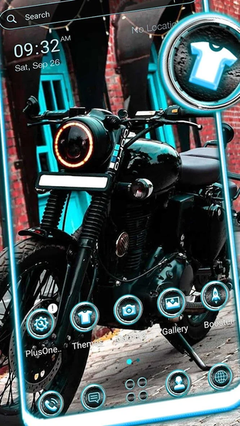 Black Bike Theme - Image screenshot of android app